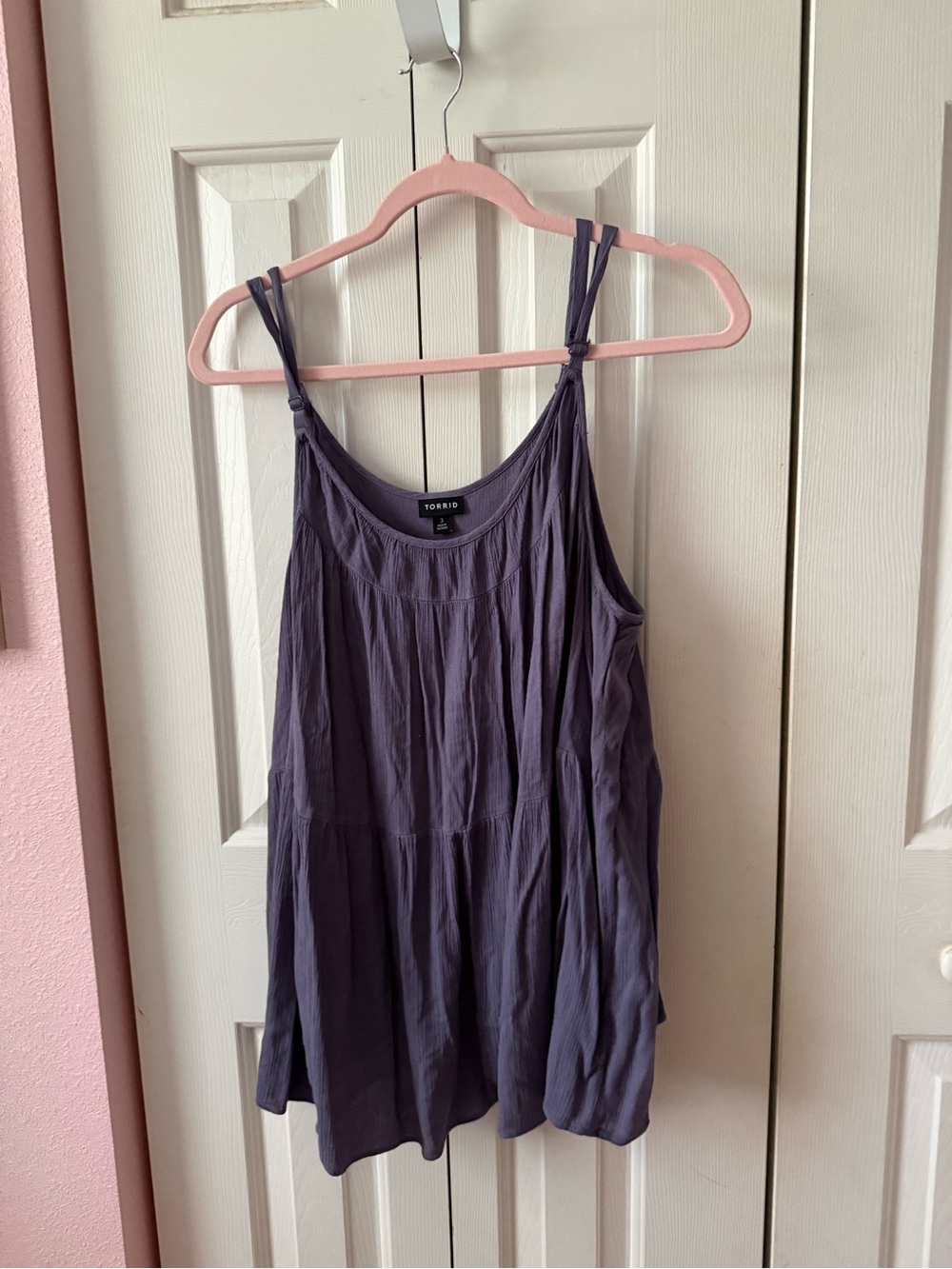 torrid purple tiered camisole tank